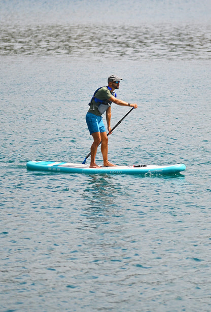 Aquaplanet ROCKIT 10’2" Inflatable Paddle Board/Kayak Package - Blue